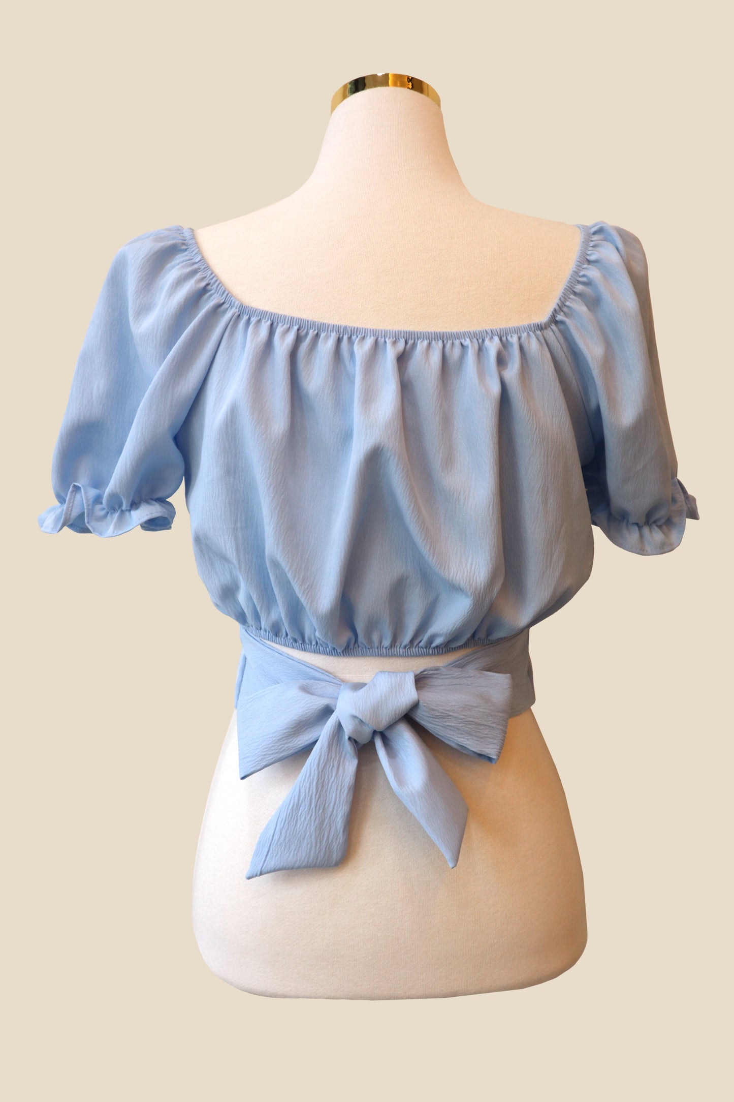 Puff Back Ribbon Blouse