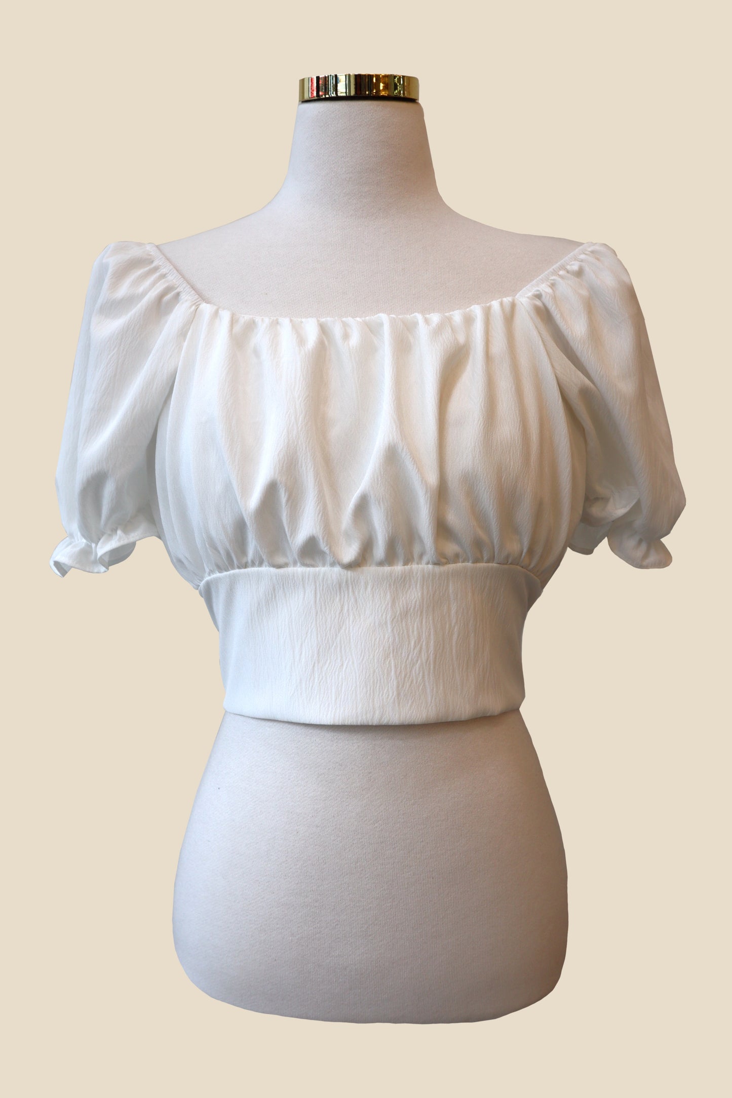 Puff Back Ribbon Blouse