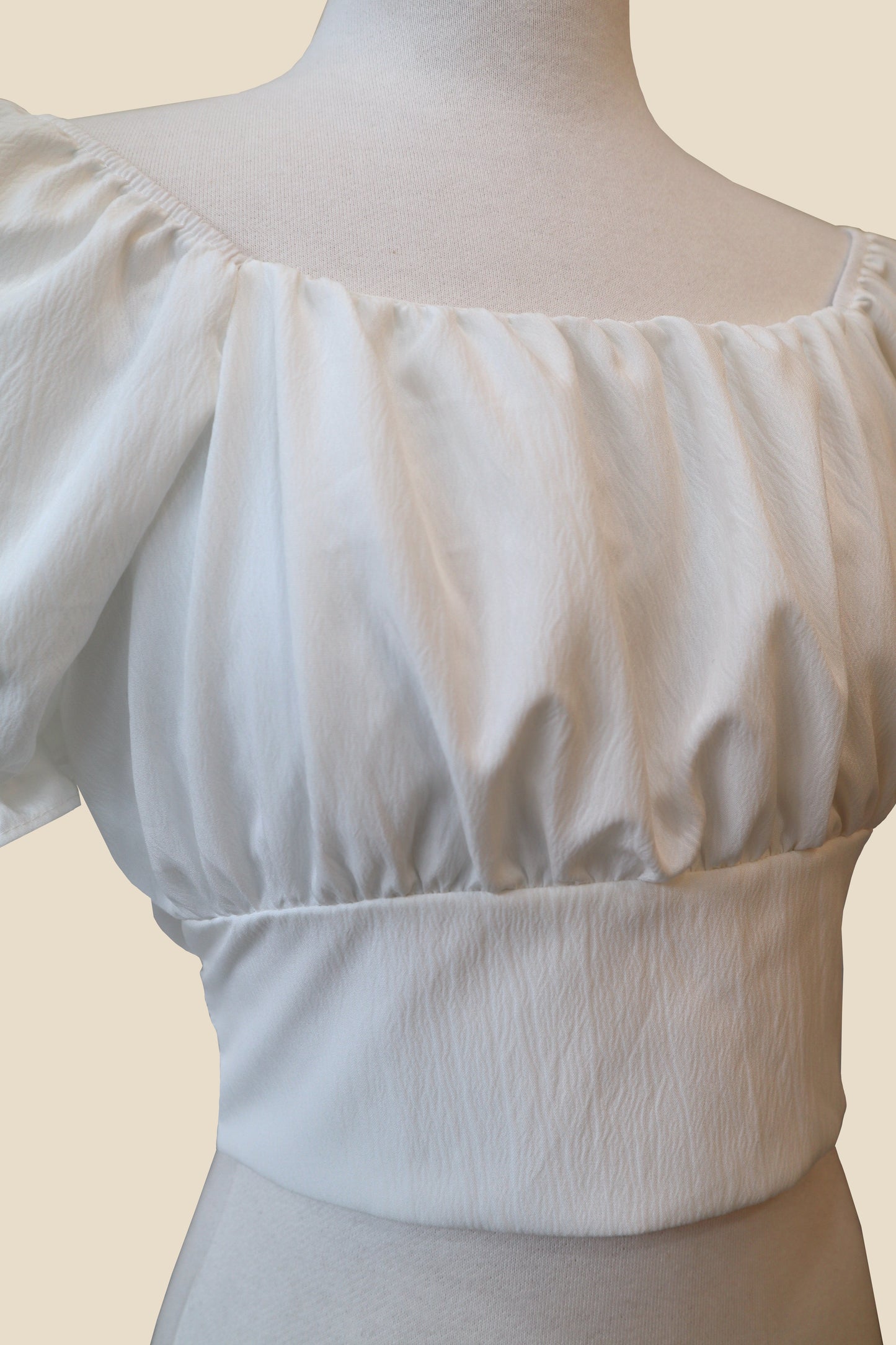Puff Back Ribbon Blouse
