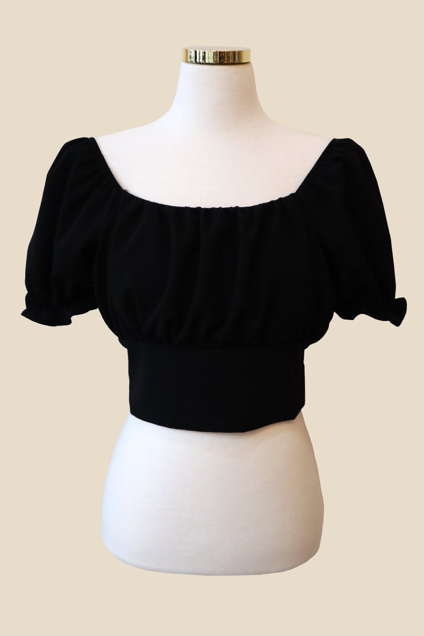 Puff Back Ribbon Blouse