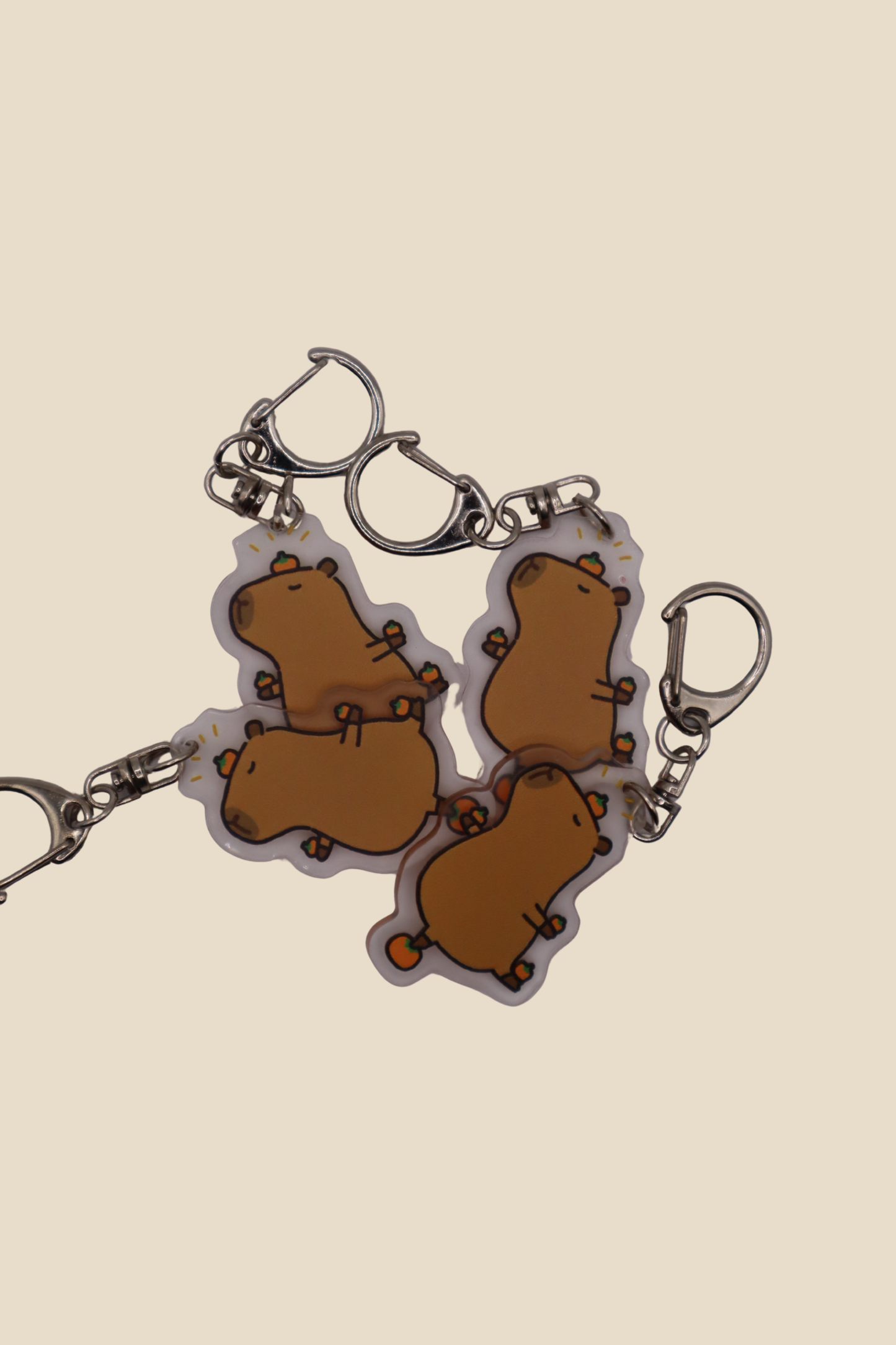Capybara Jeju Orange Keychain