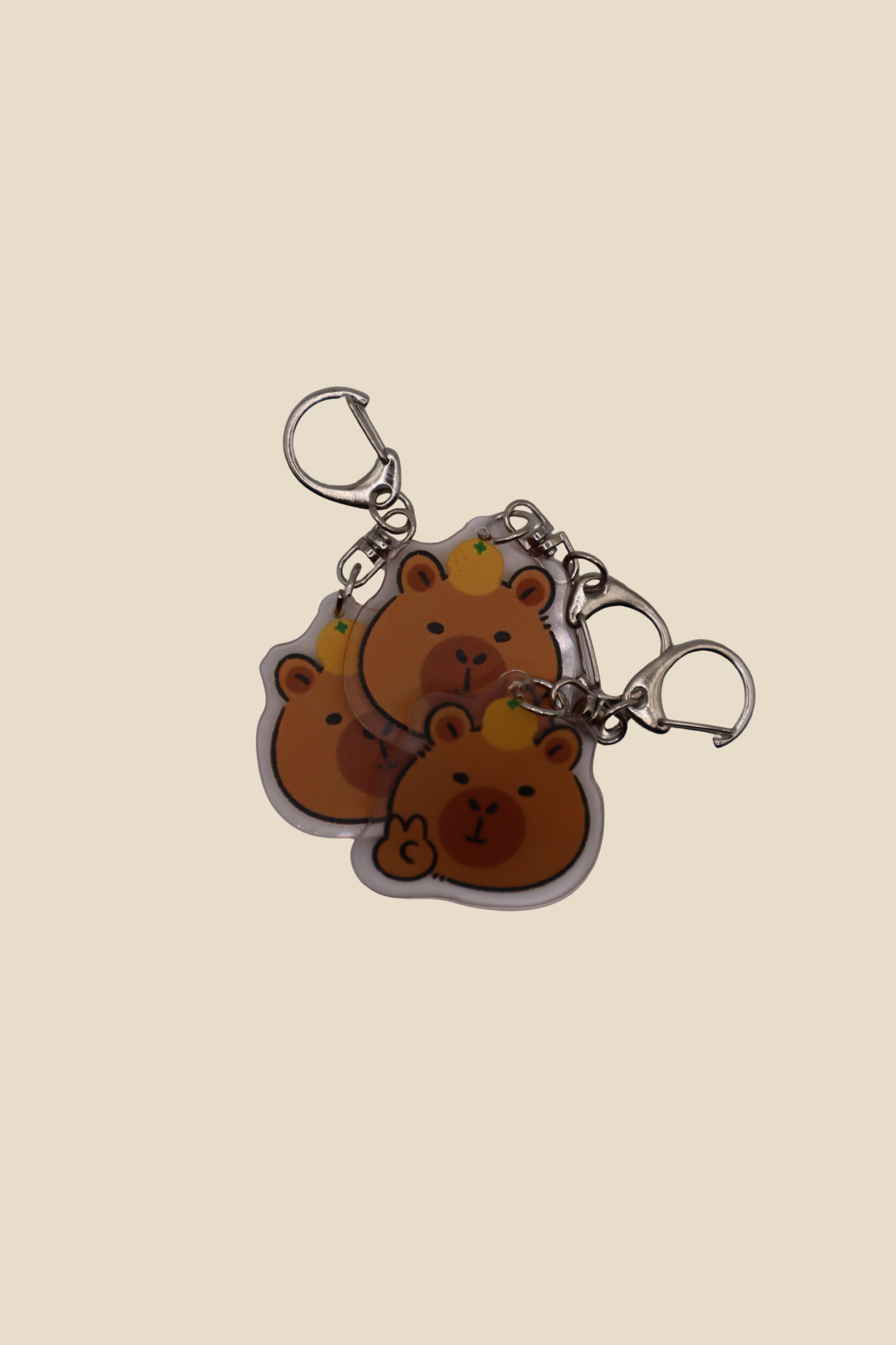 Capybara Jeju Orange Keychain
