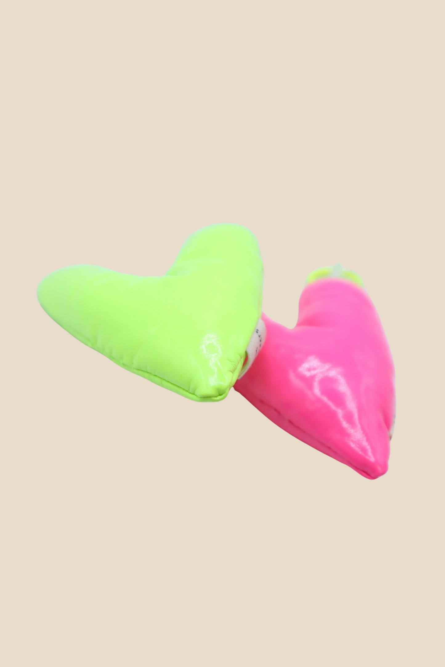 Neon Puff Heart Keychain