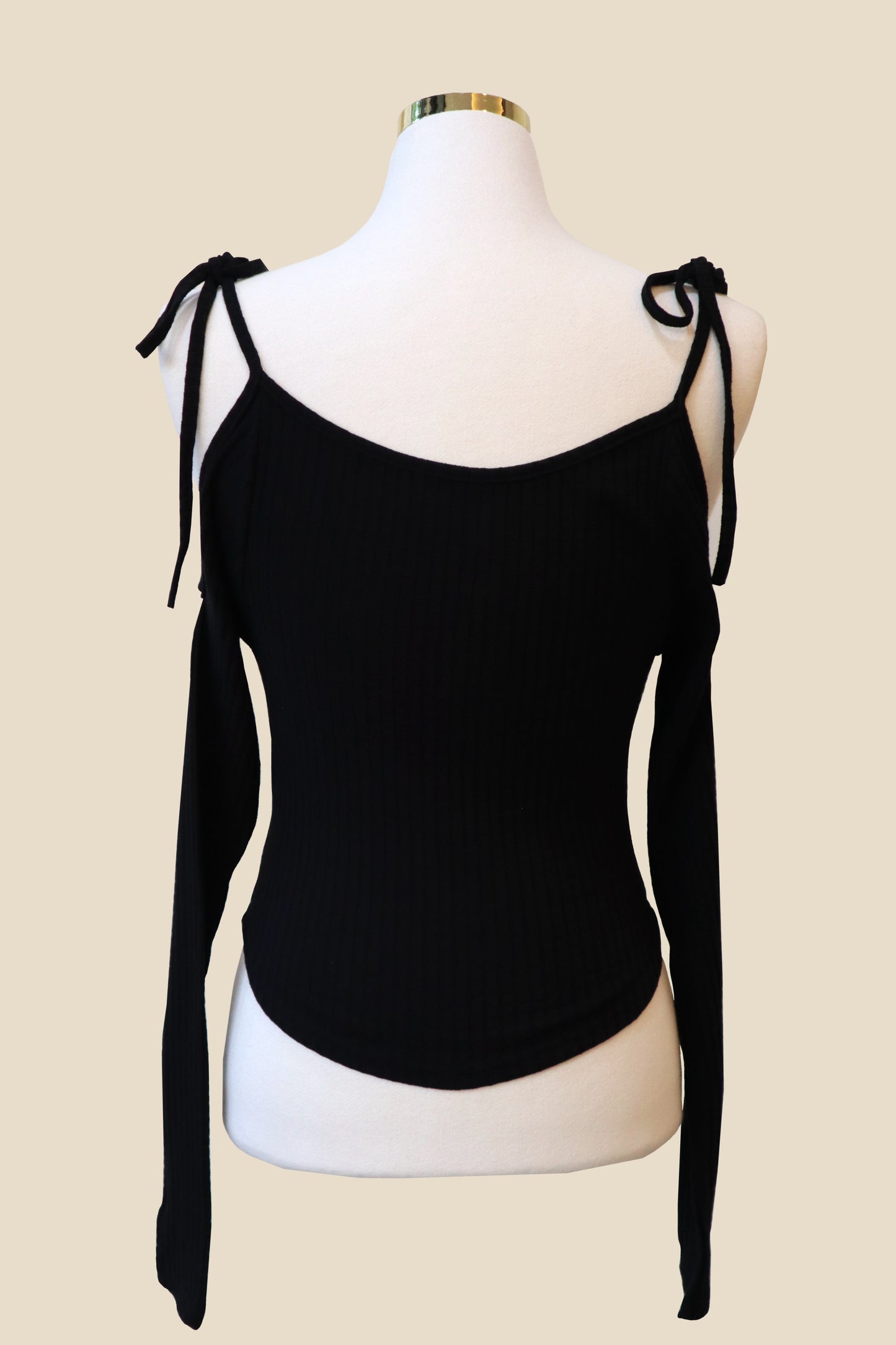 Tie-Up Shoulder Long Sleeve
