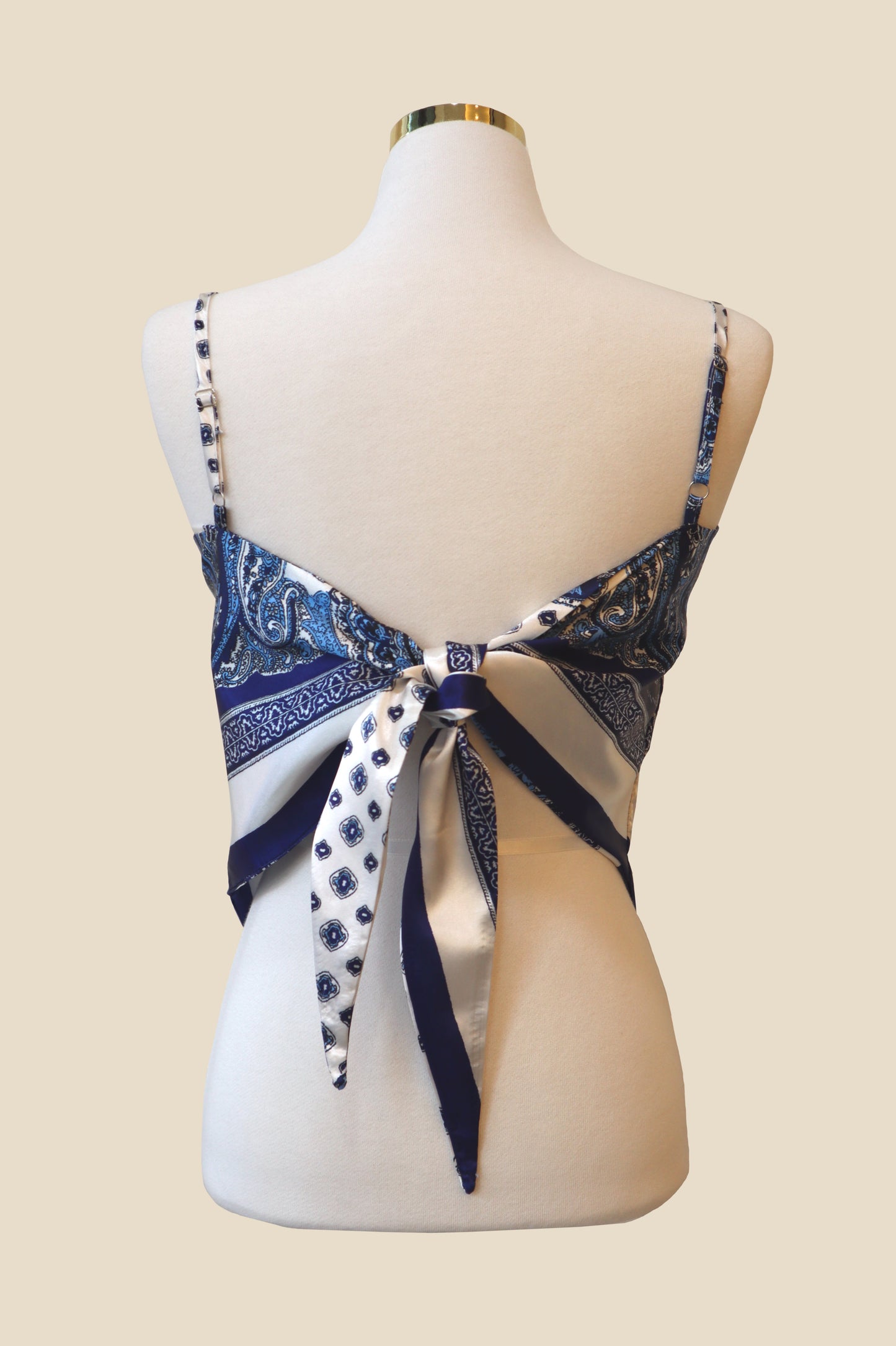 Paisley Silk Bandana Top