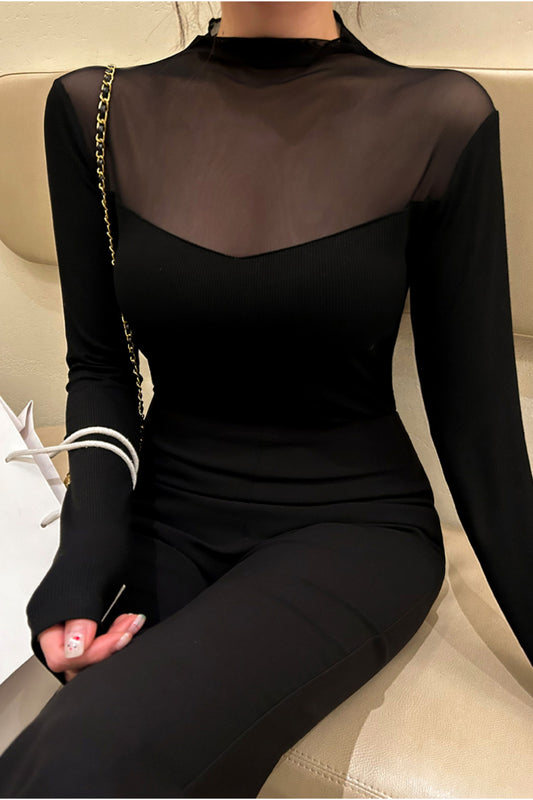 Debussy See-Through Long Sleeve