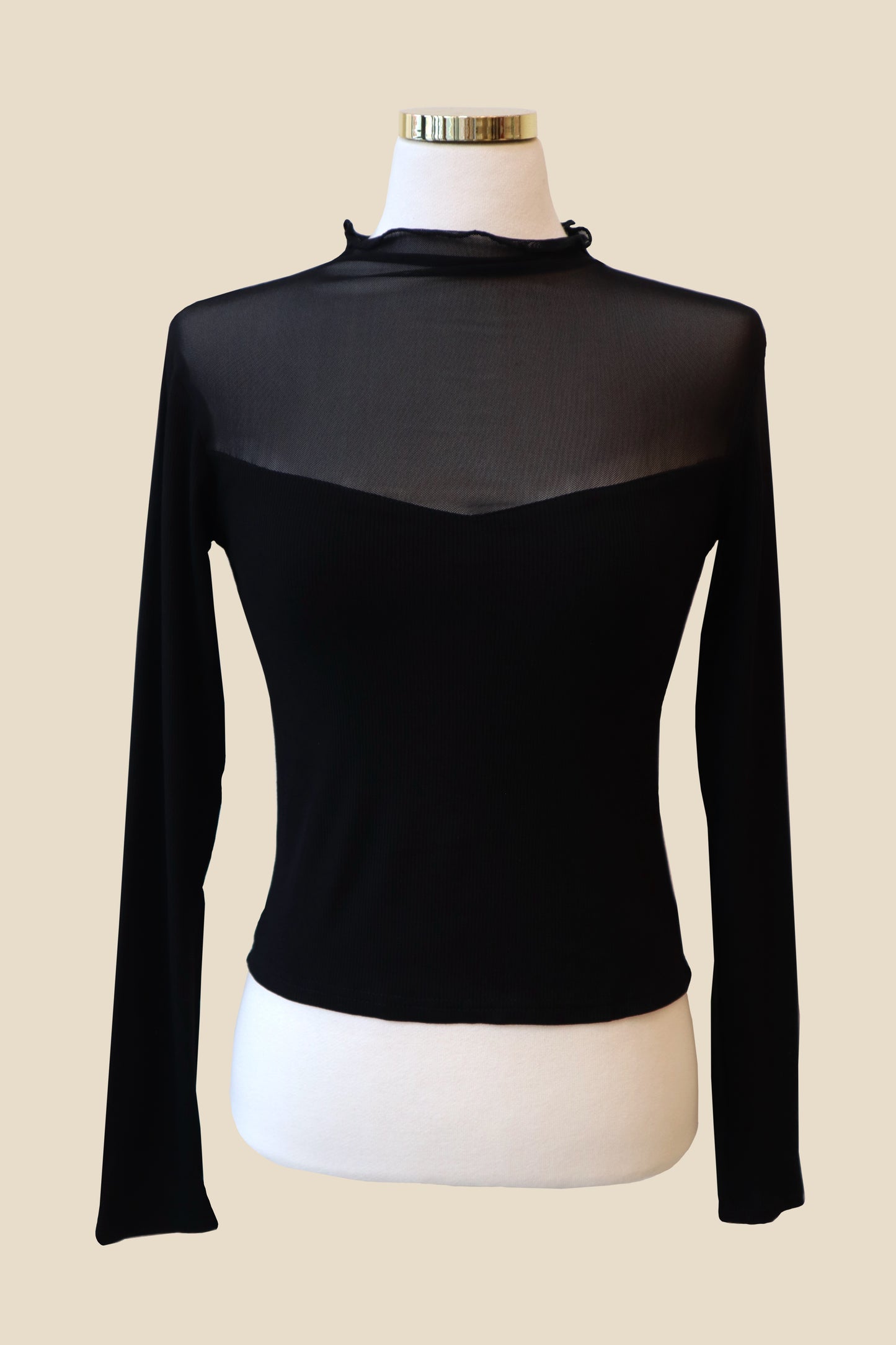 Debussy See-Through Long Sleeve