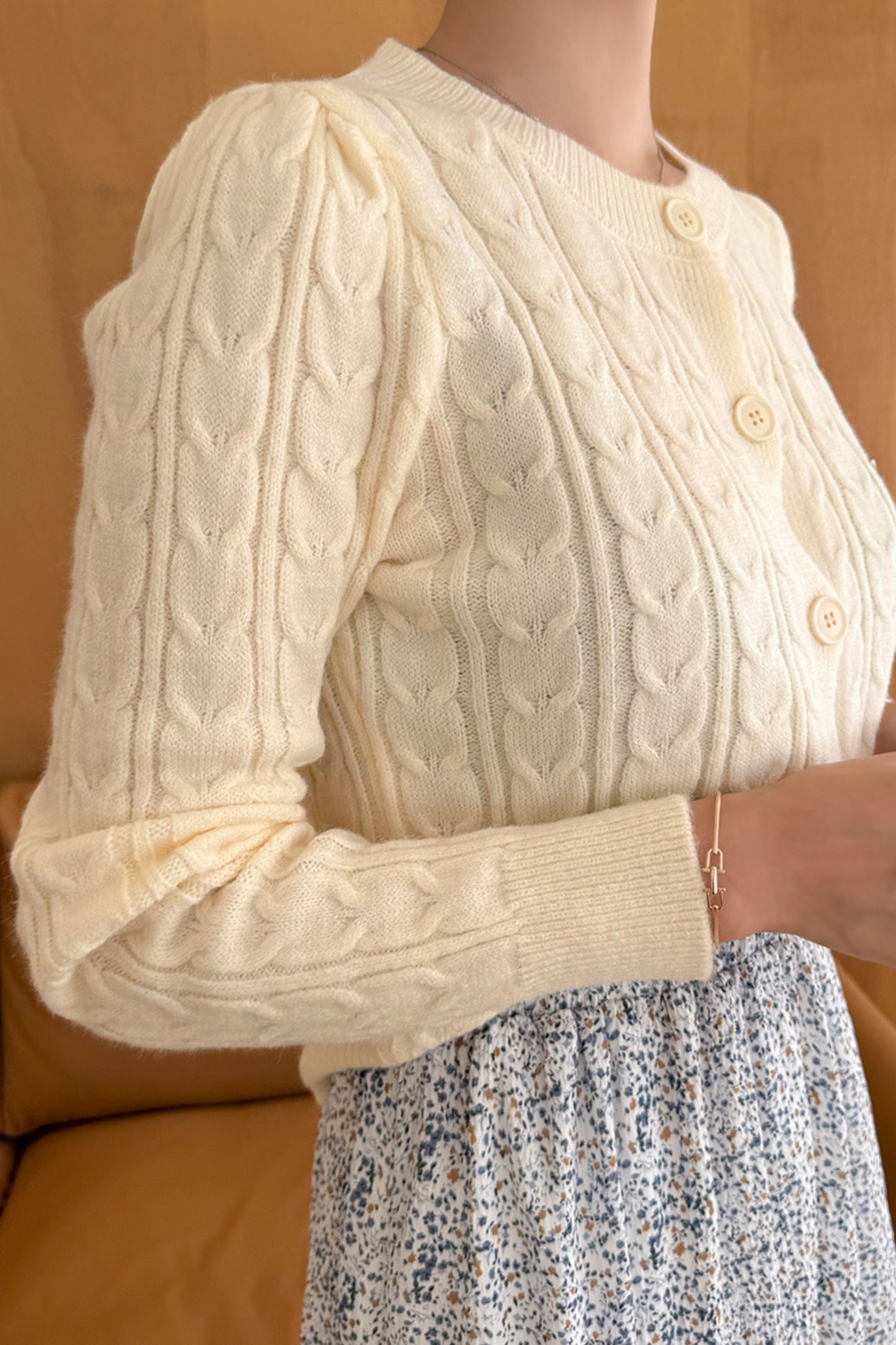 Sugar Knit Button-Up