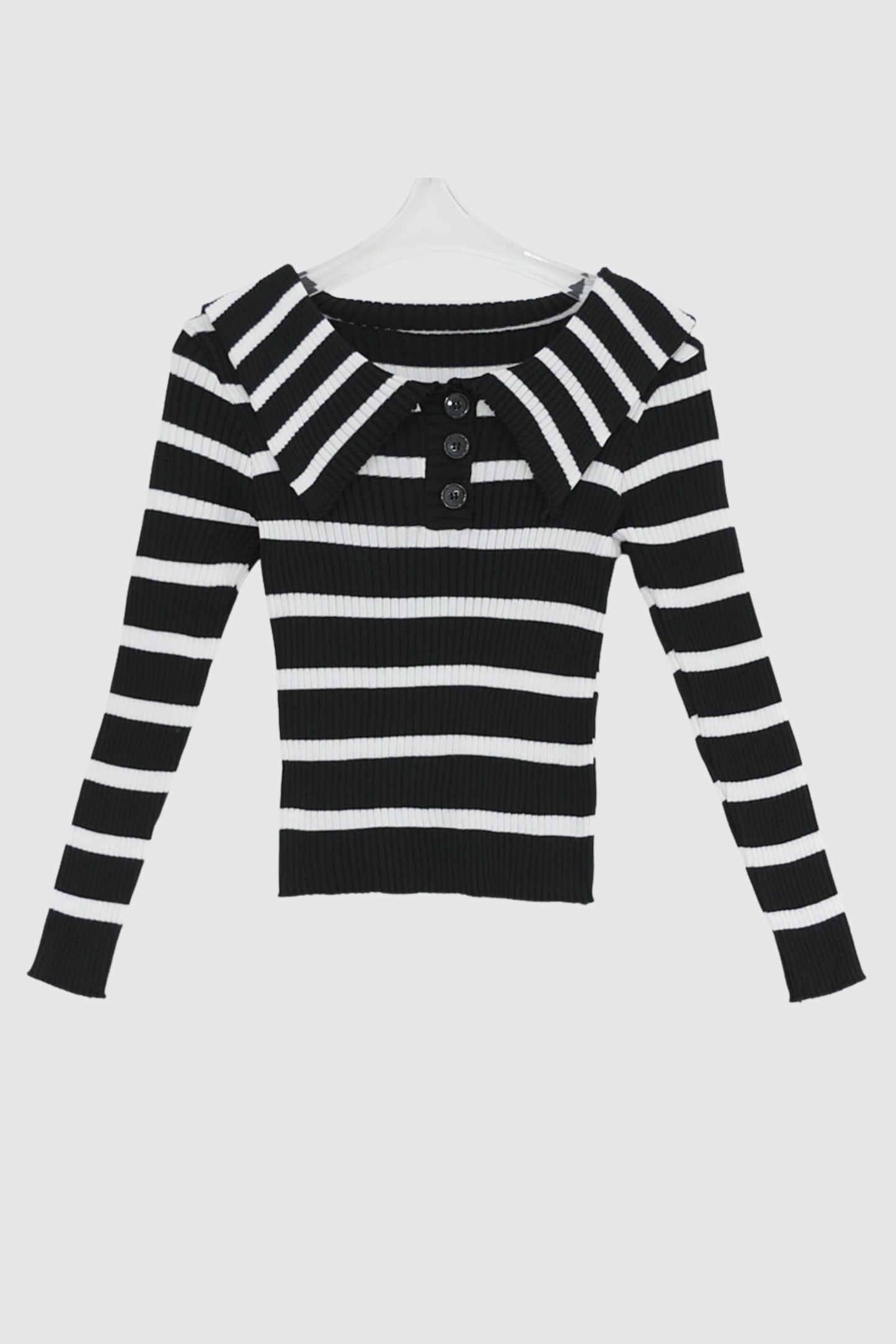 Monochrome Sailor Knit Top