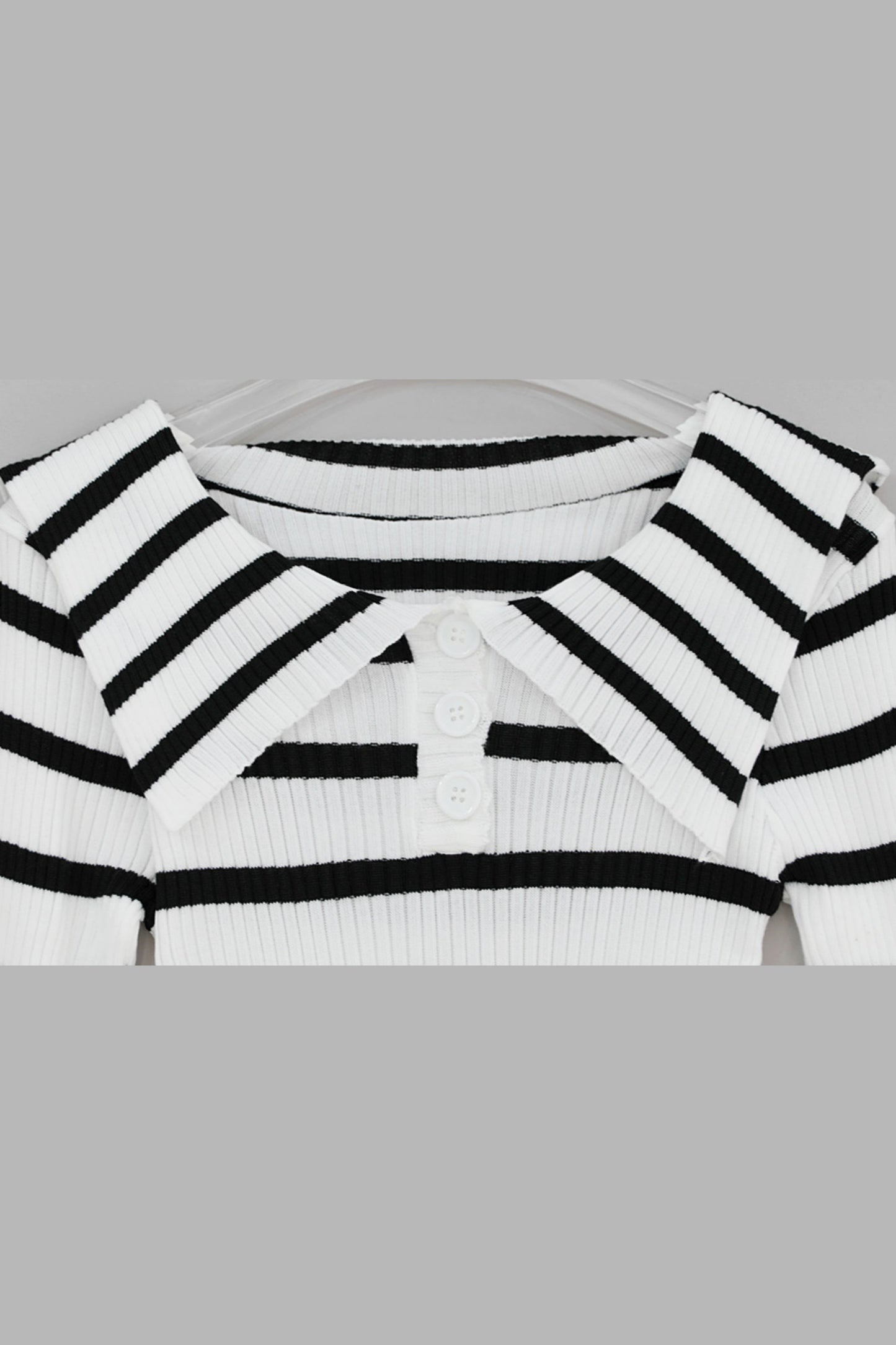 Monochrome Sailor Knit Top