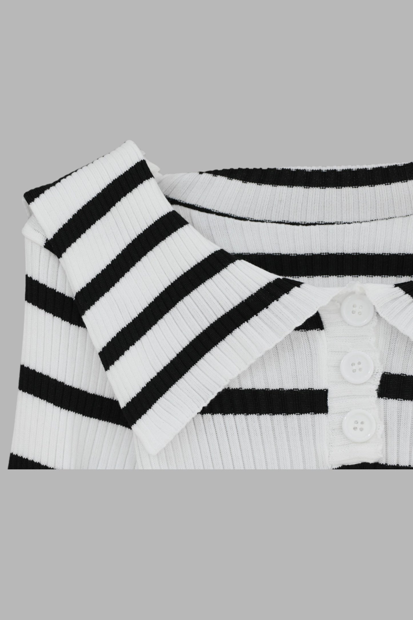 Monochrome Sailor Knit Top