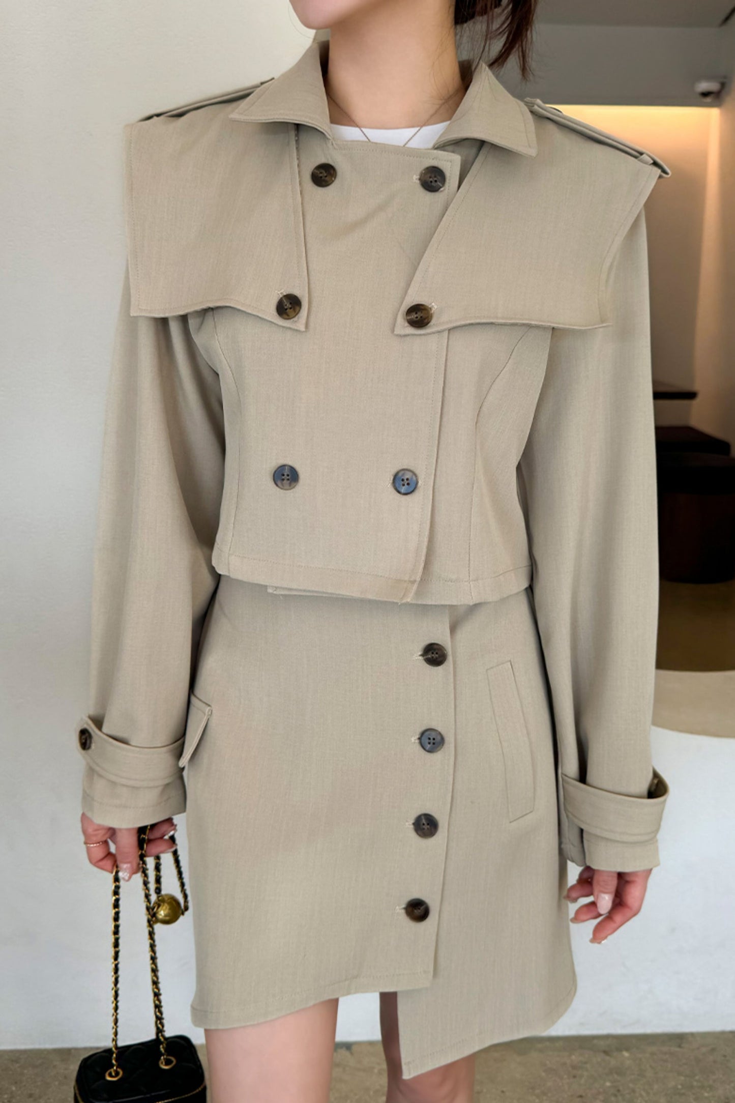 Castin Trench Skirt Set