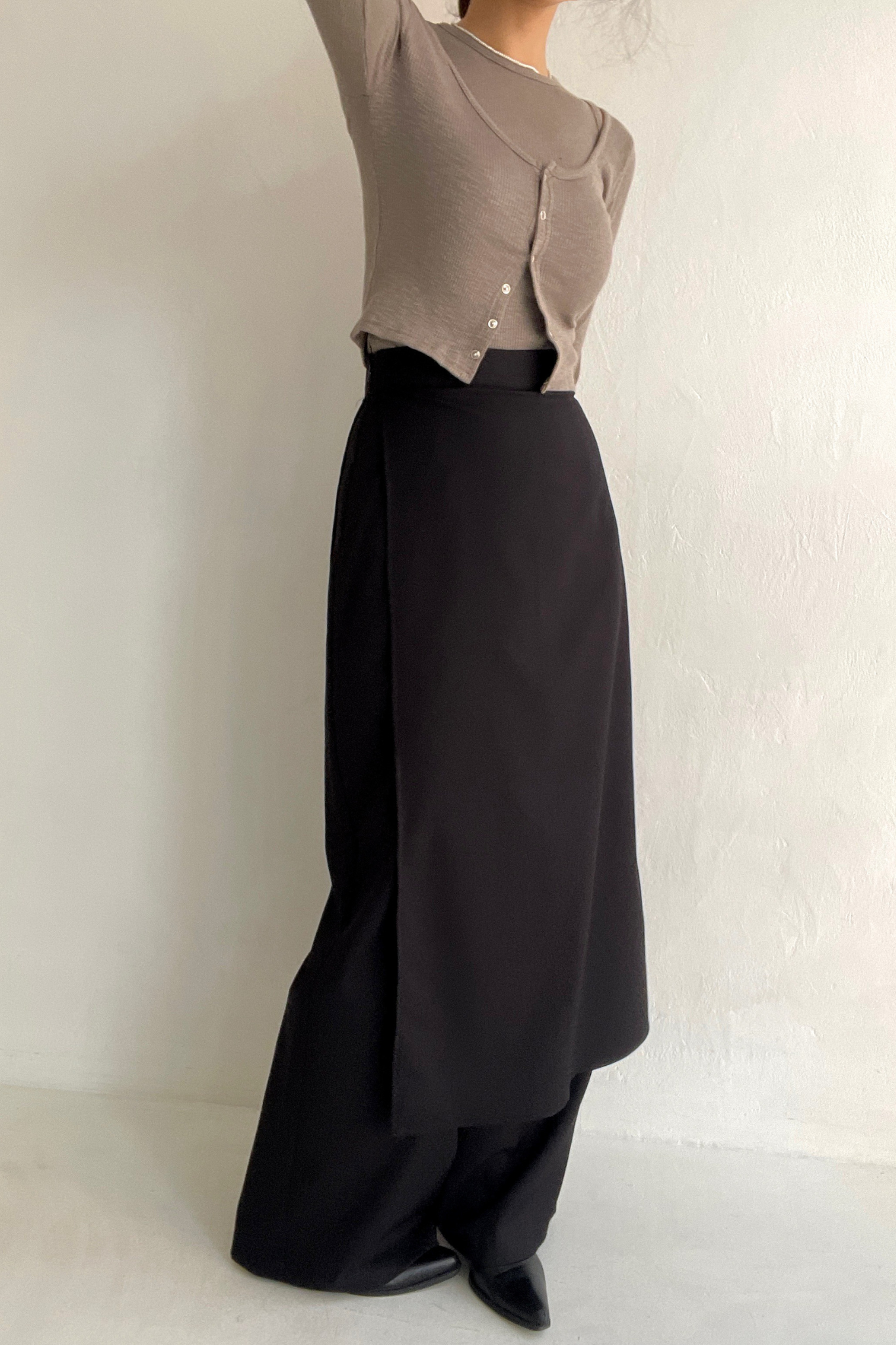 Long Skirt Wrap Pants
