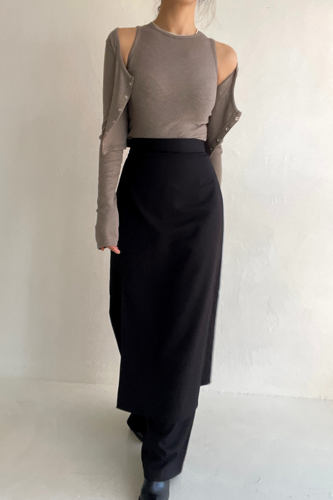 Long Skirt Wrap Pants