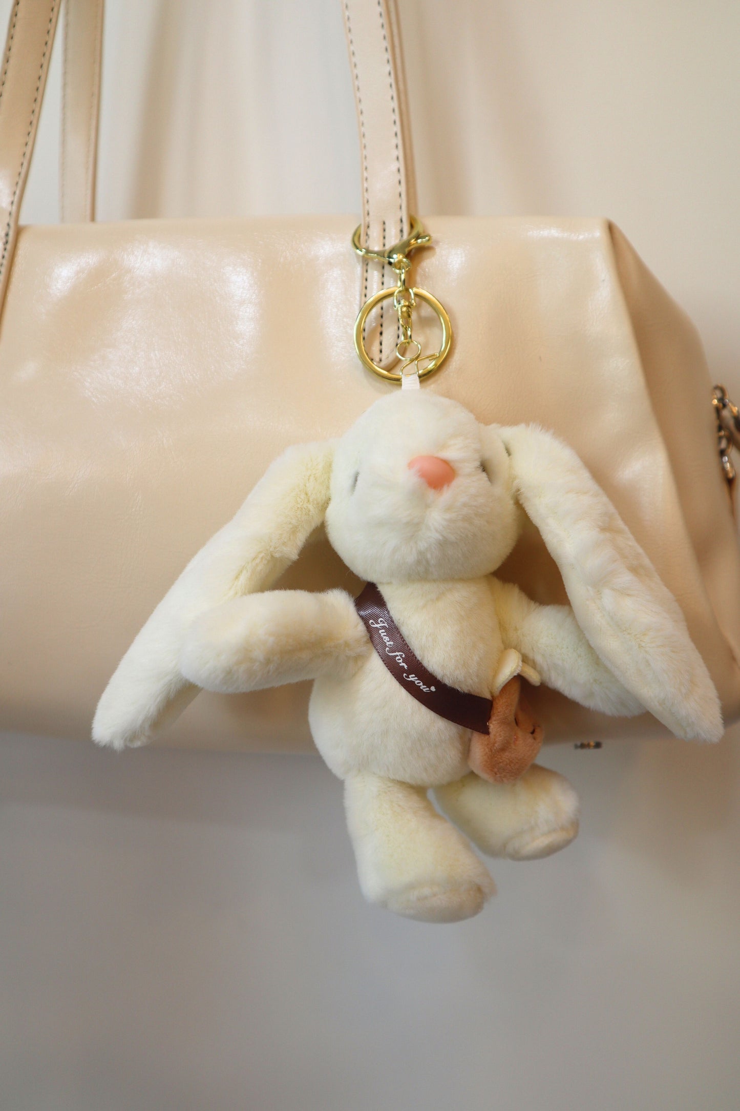 Sweet Scented Large Bunny Plush Keychain