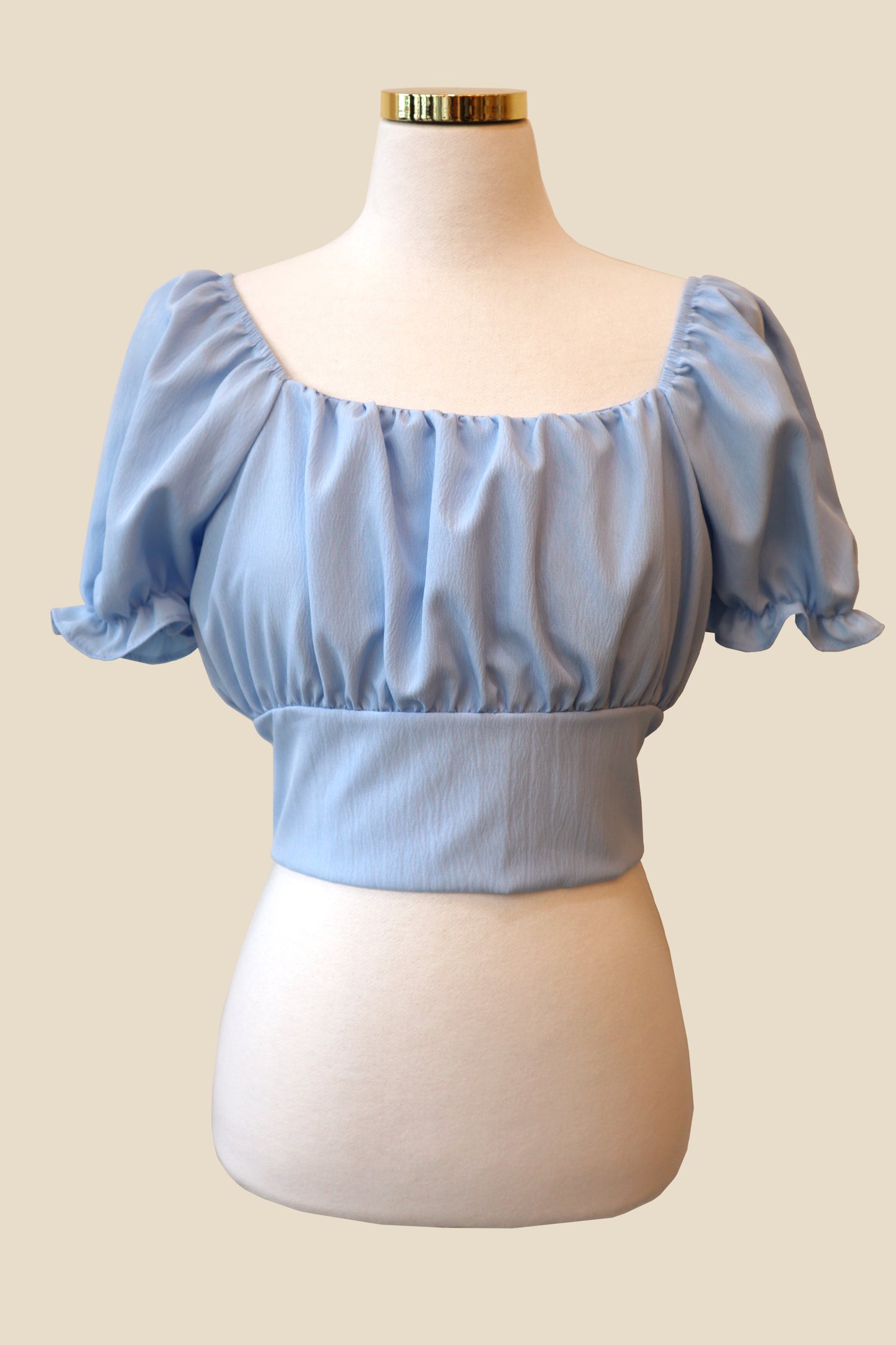 Puff Back Ribbon Blouse