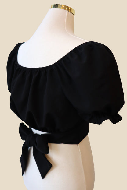 Puff Back Ribbon Blouse