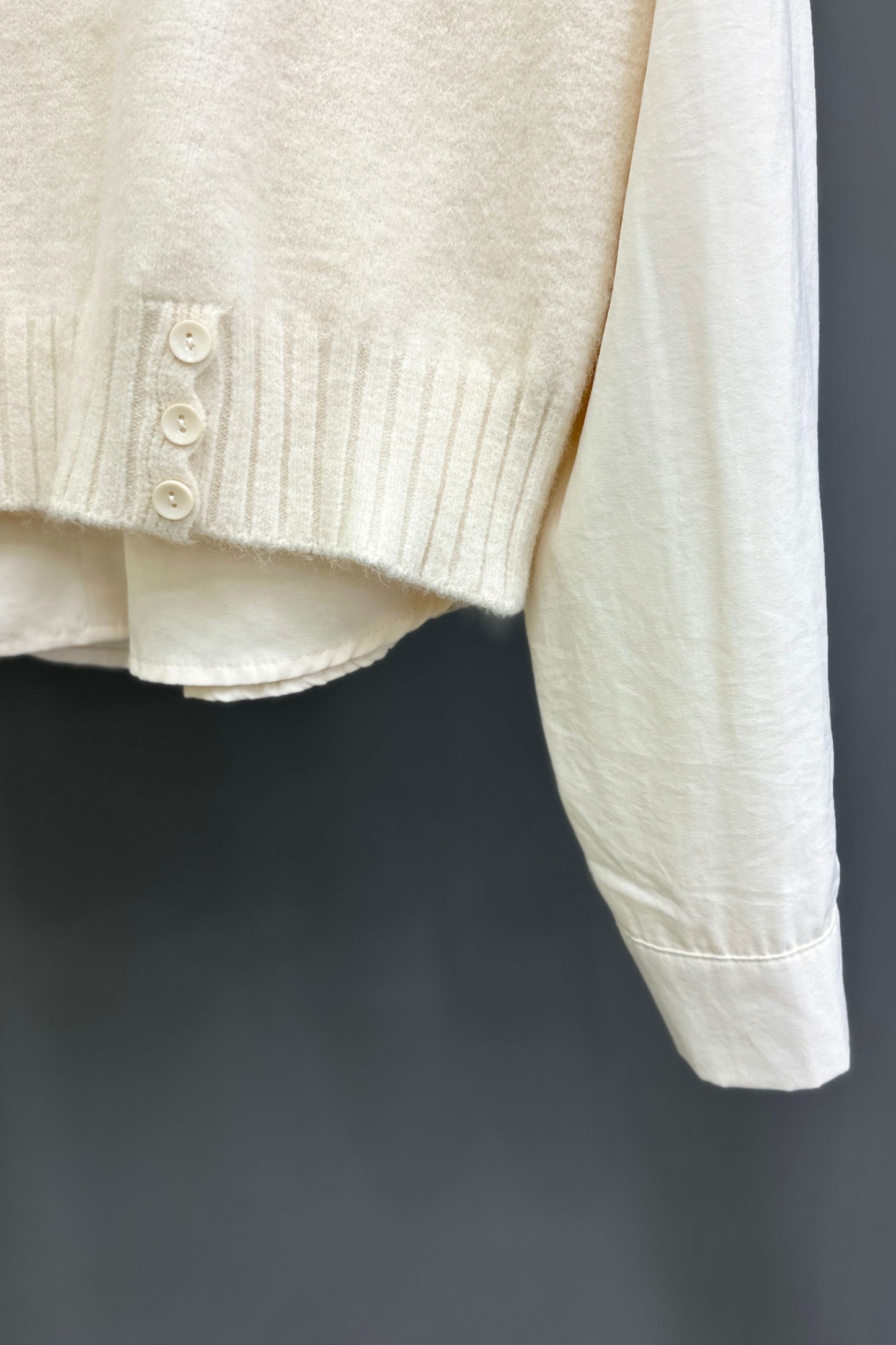 Soft Knitted Vest Shirt Set