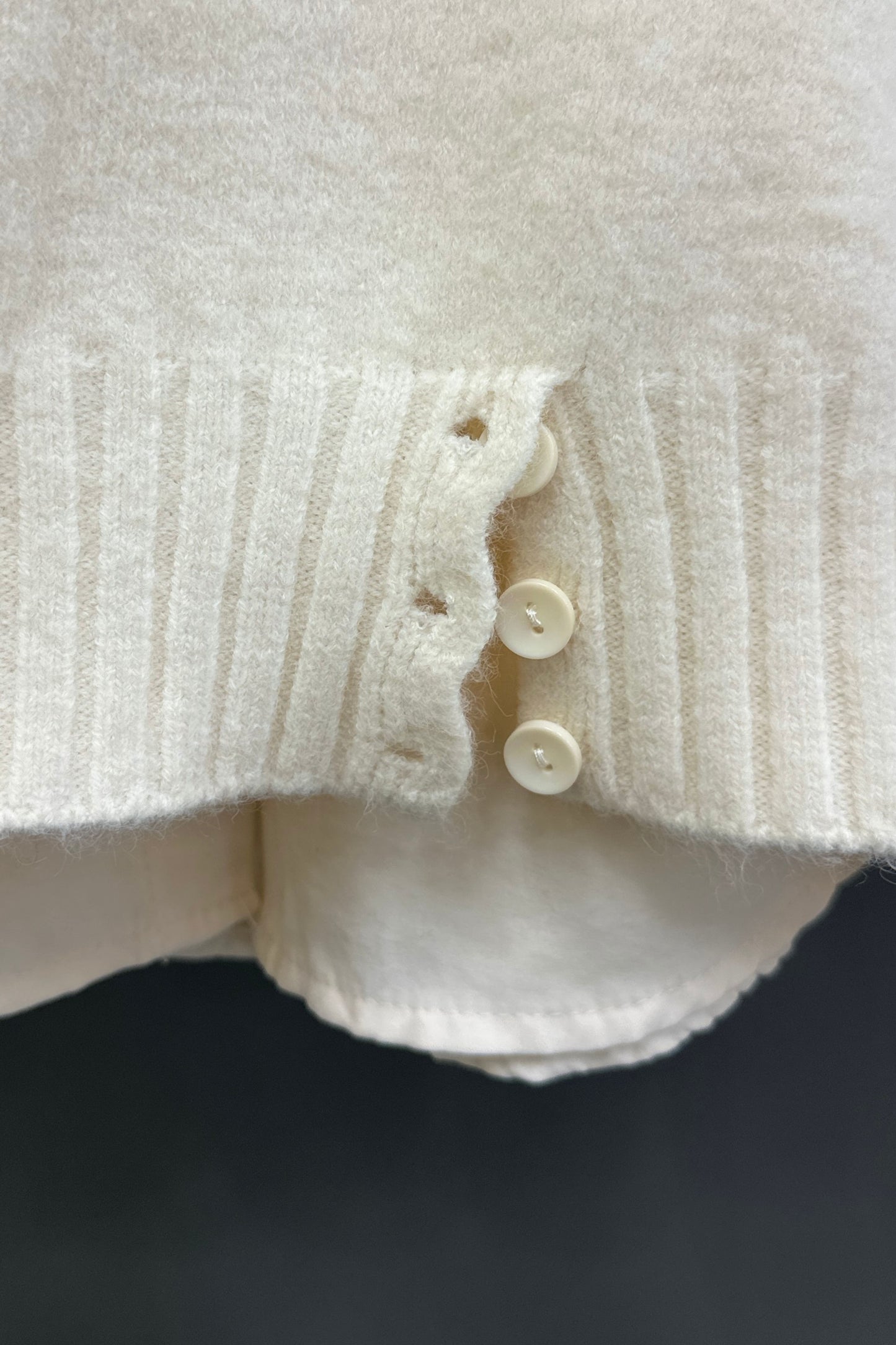 Soft Knitted Vest Shirt Set