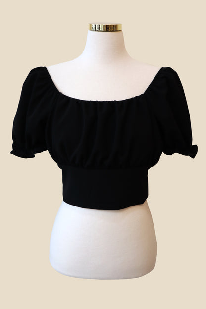 Puff Back Ribbon Blouse