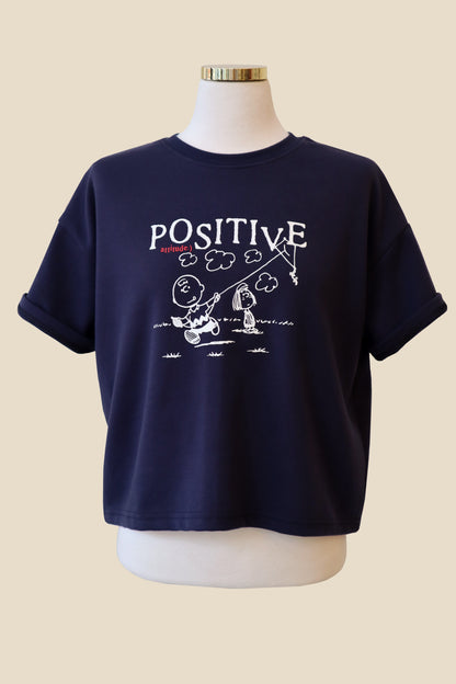 Snoopy Attitude Cropped Shirt