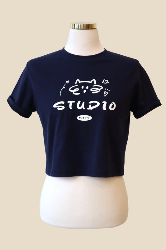 Studio Cat Cropped Shirt