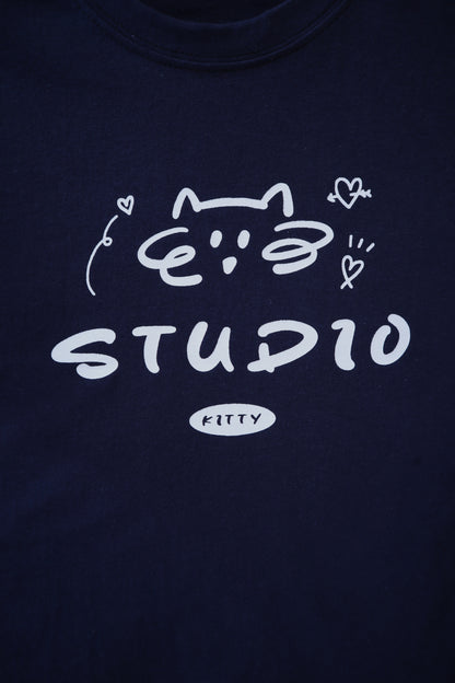 Studio Cat Cropped Shirt