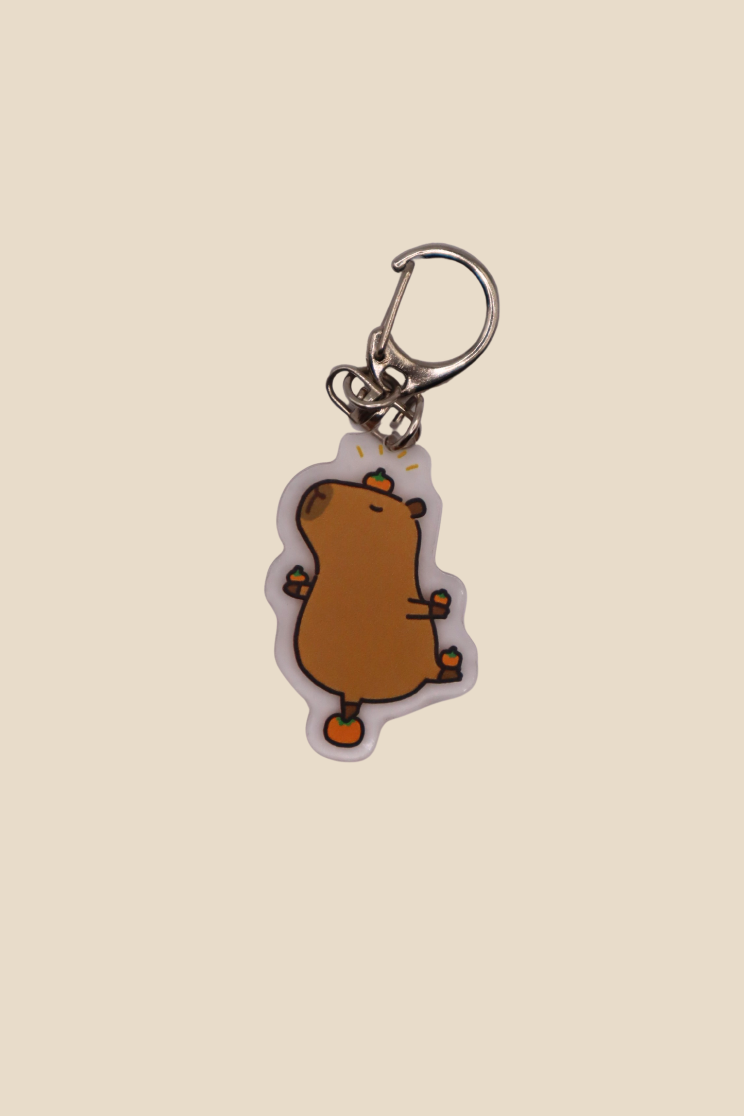 Capybara Jeju Orange Keychain