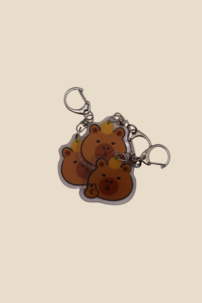 Capybara Jeju Orange Keychain
