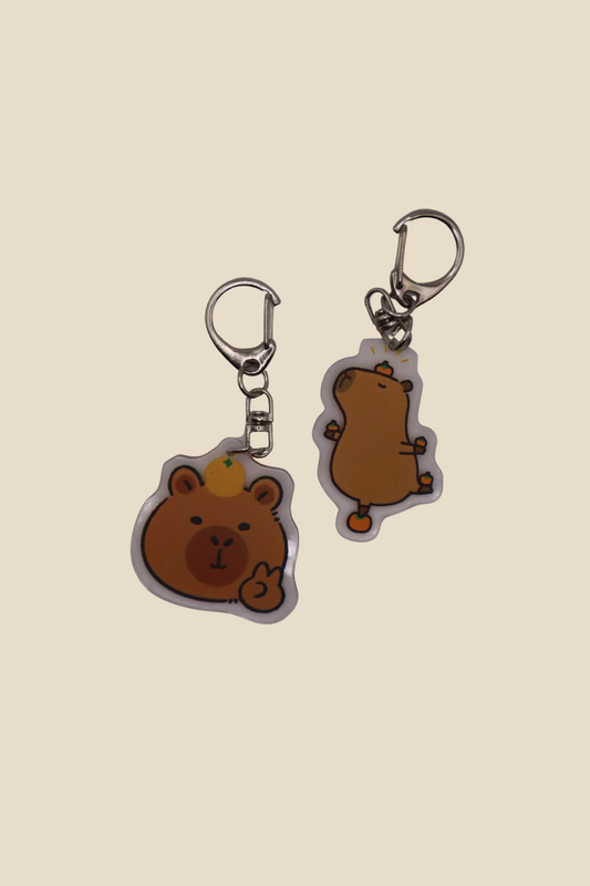 Capybara Jeju Orange Keychain