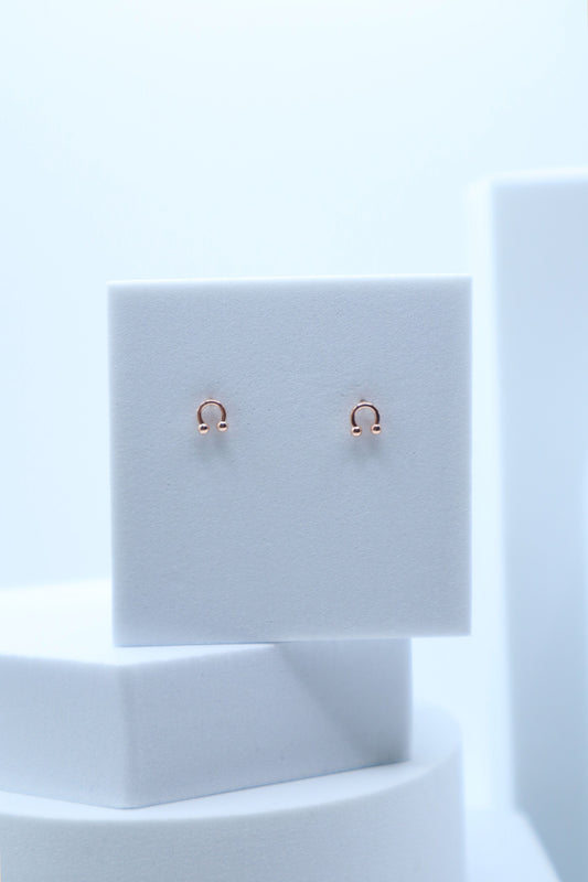 Mini Horseshoe Stud Earring (V's Pick)