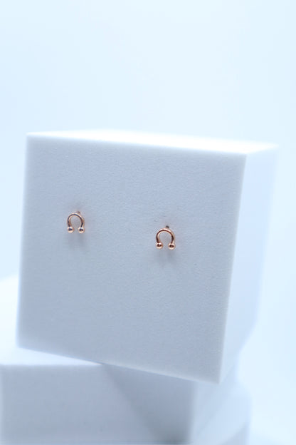 Mini Horseshoe Stud Earring (V's Pick)