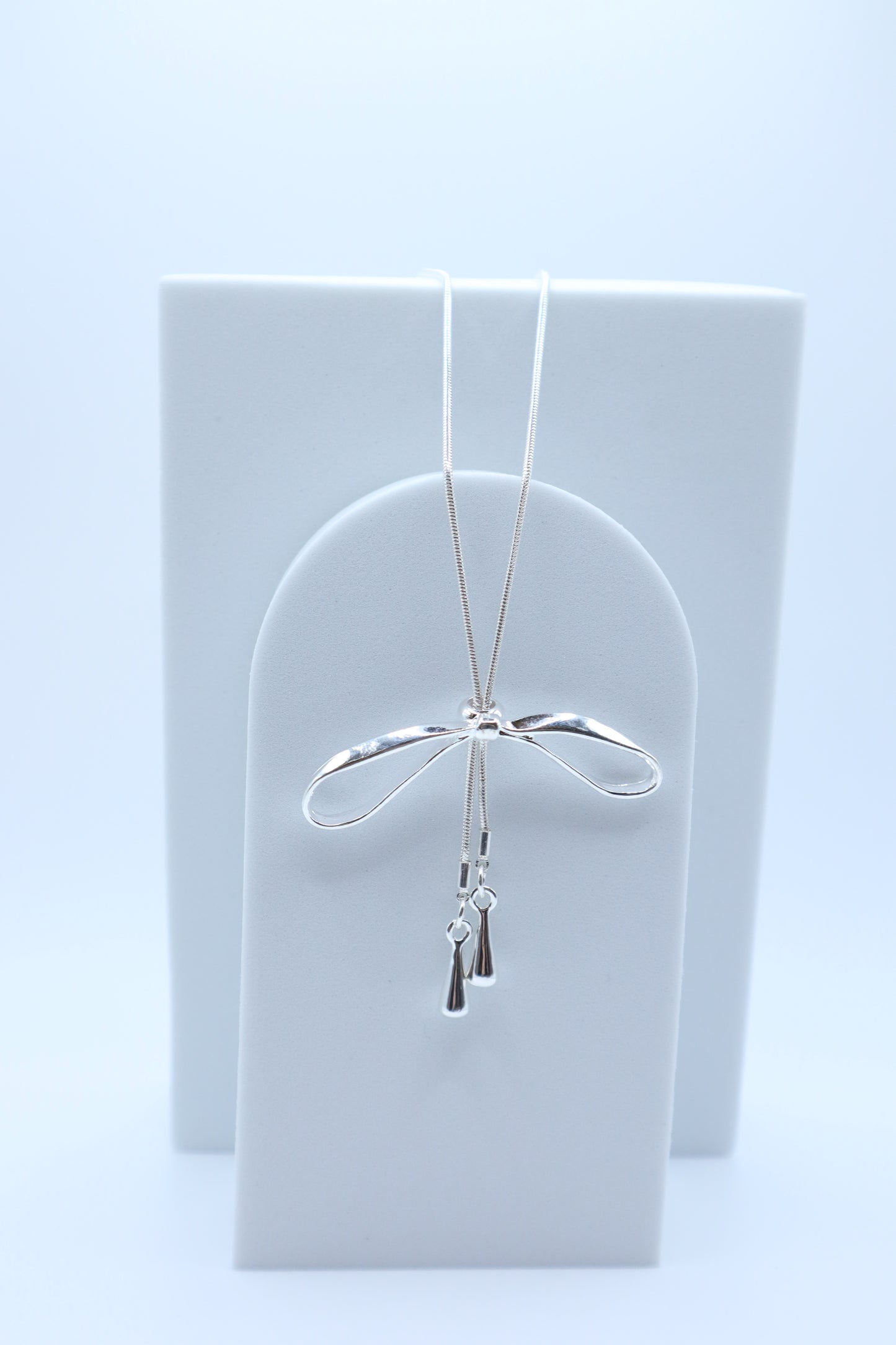 Silverbow Lariat Necklace