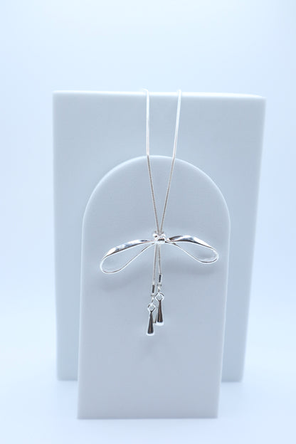 Silverbow Lariat Necklace
