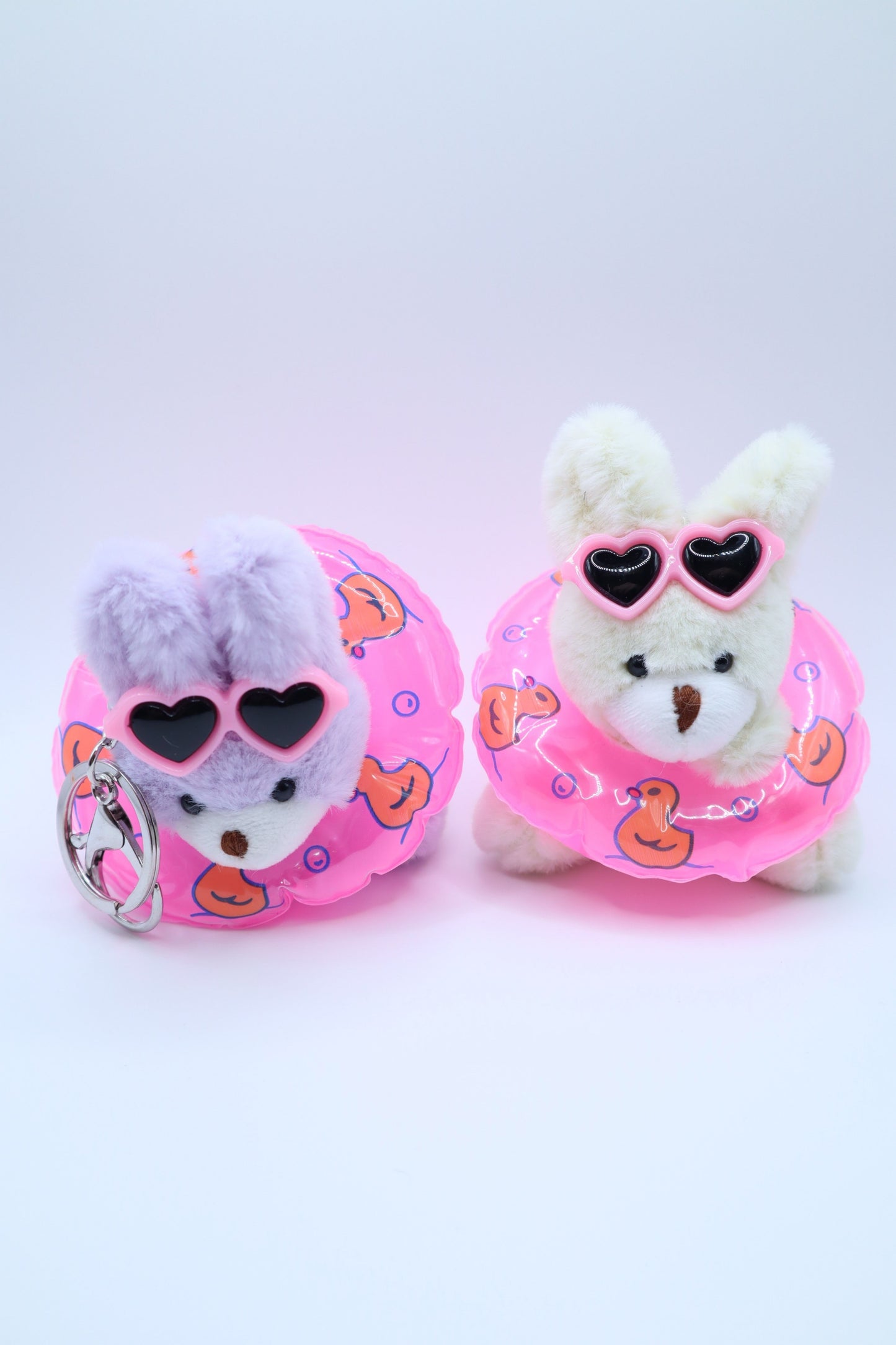 Tube Sunglasses Bunny Keychain