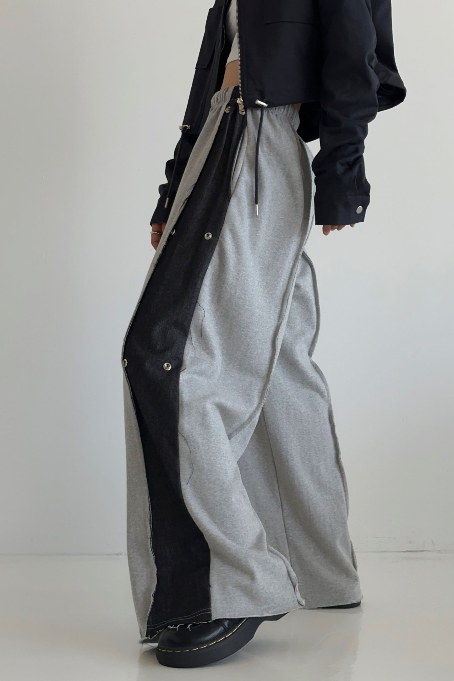 Dual Denim Jogger Pants