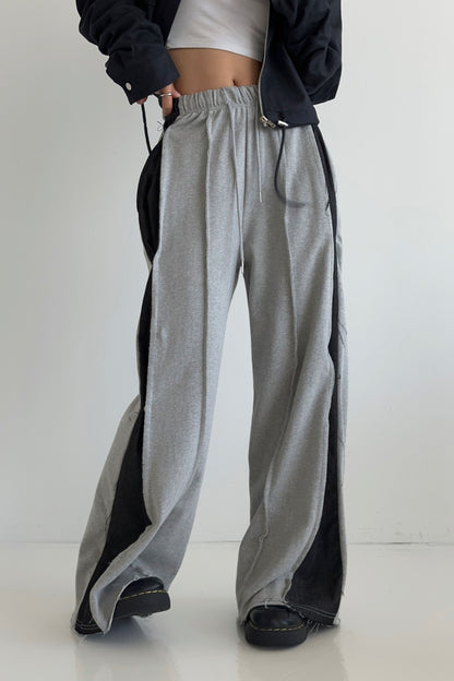 Dual Denim Jogger Pants