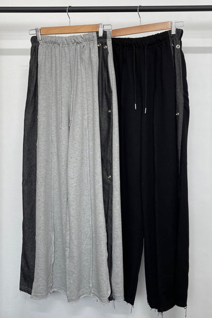 Dual Denim Jogger Pants