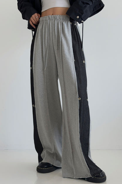 Dual Denim Jogger Pants