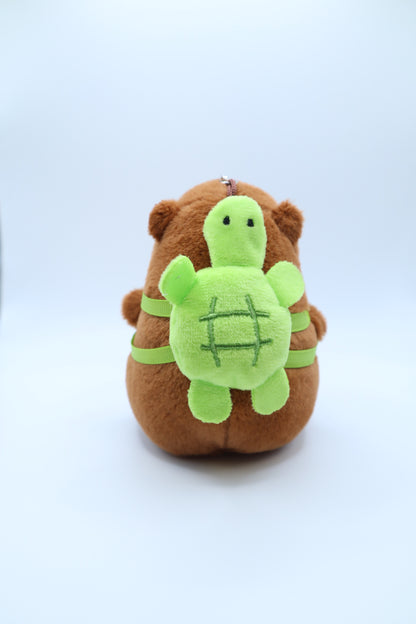 Chubby Capybara Turtle Bag Keychain