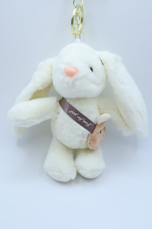 Sweet Scented Large Bunny Plush Keychain