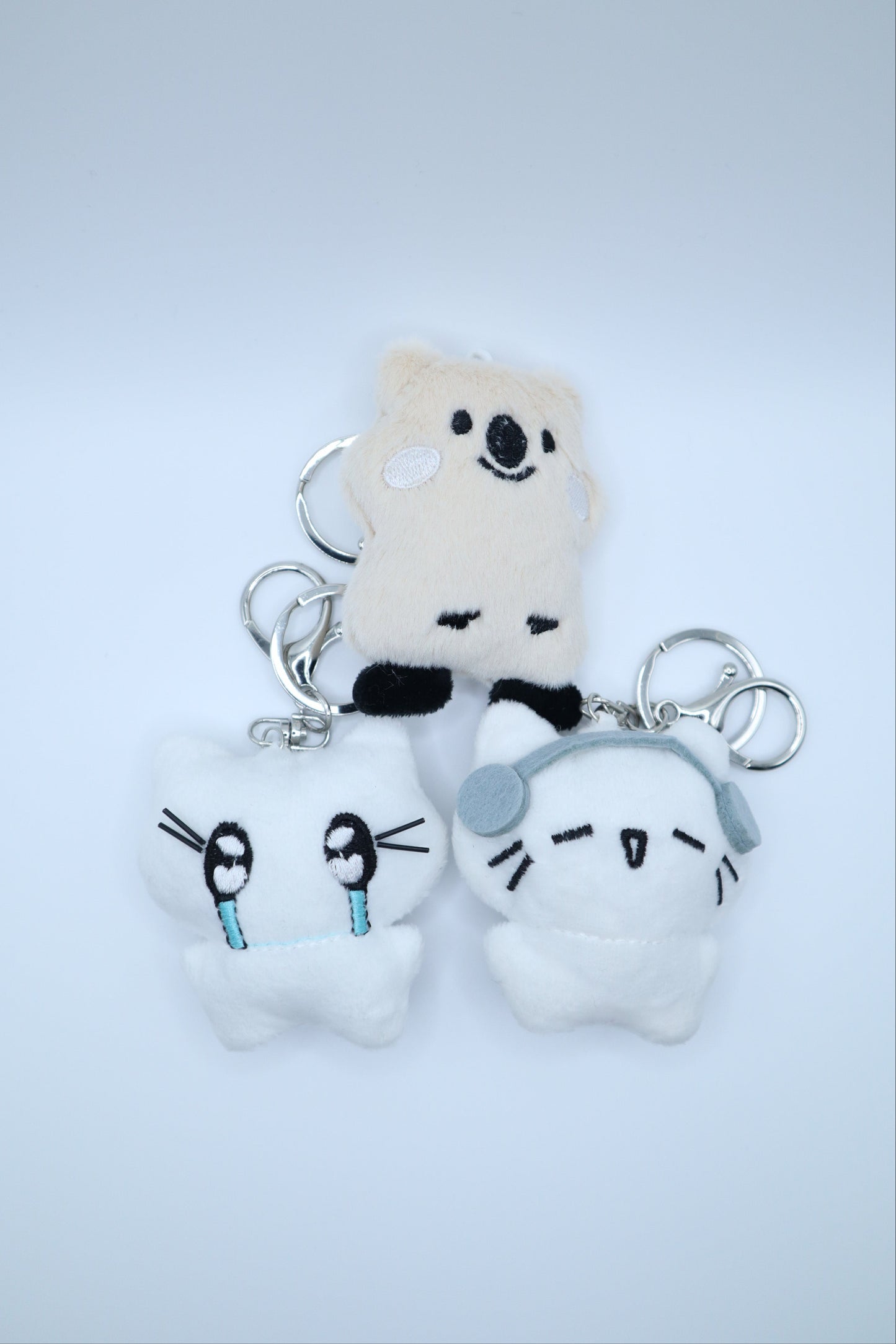 Crying Cat Plush Keychain