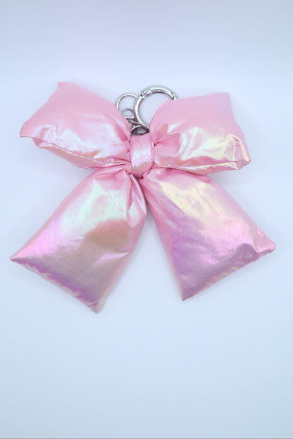 Hologram Puff Padded Ribbon Keychain