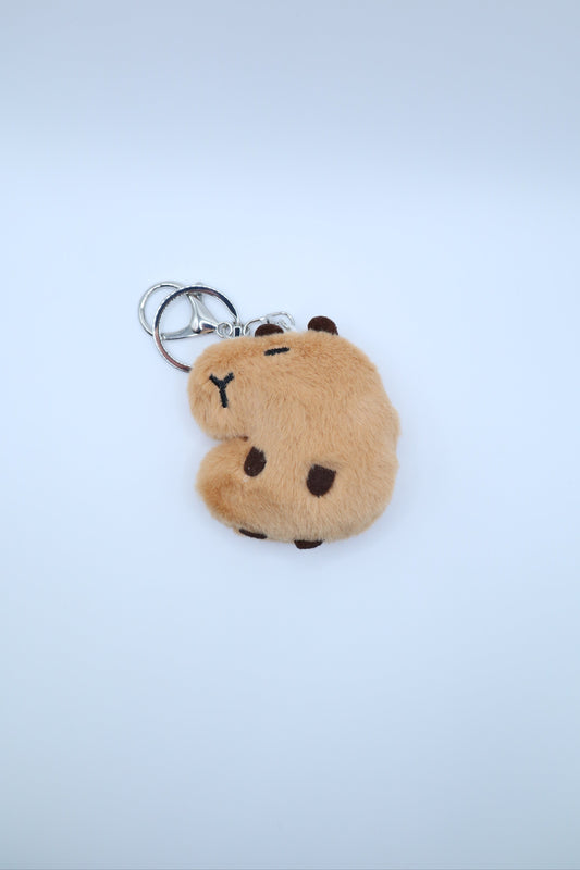 Squeaky Capybara Plush Keychain