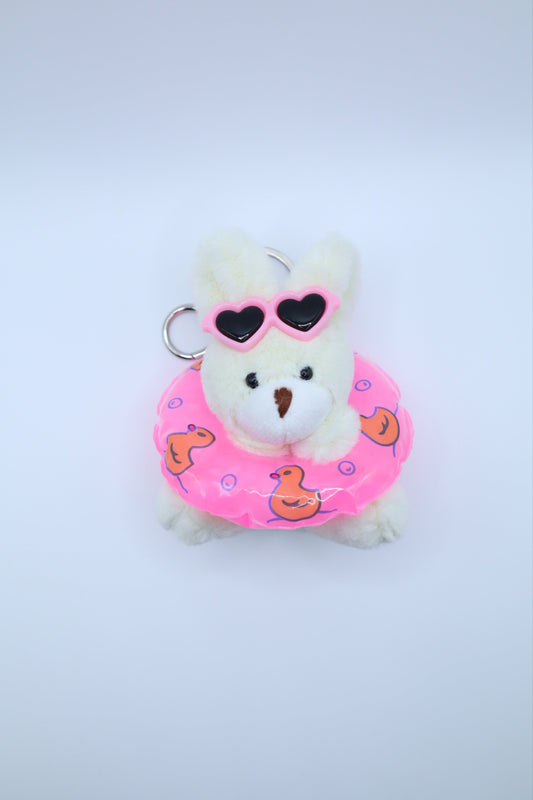 Tube Sunglasses Bunny Keychain