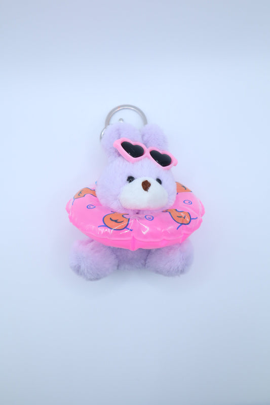 Tube Sunglasses Bunny Keychain