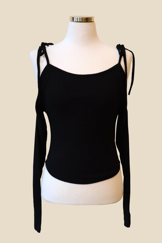 Tie-Up Shoulder Long Sleeve