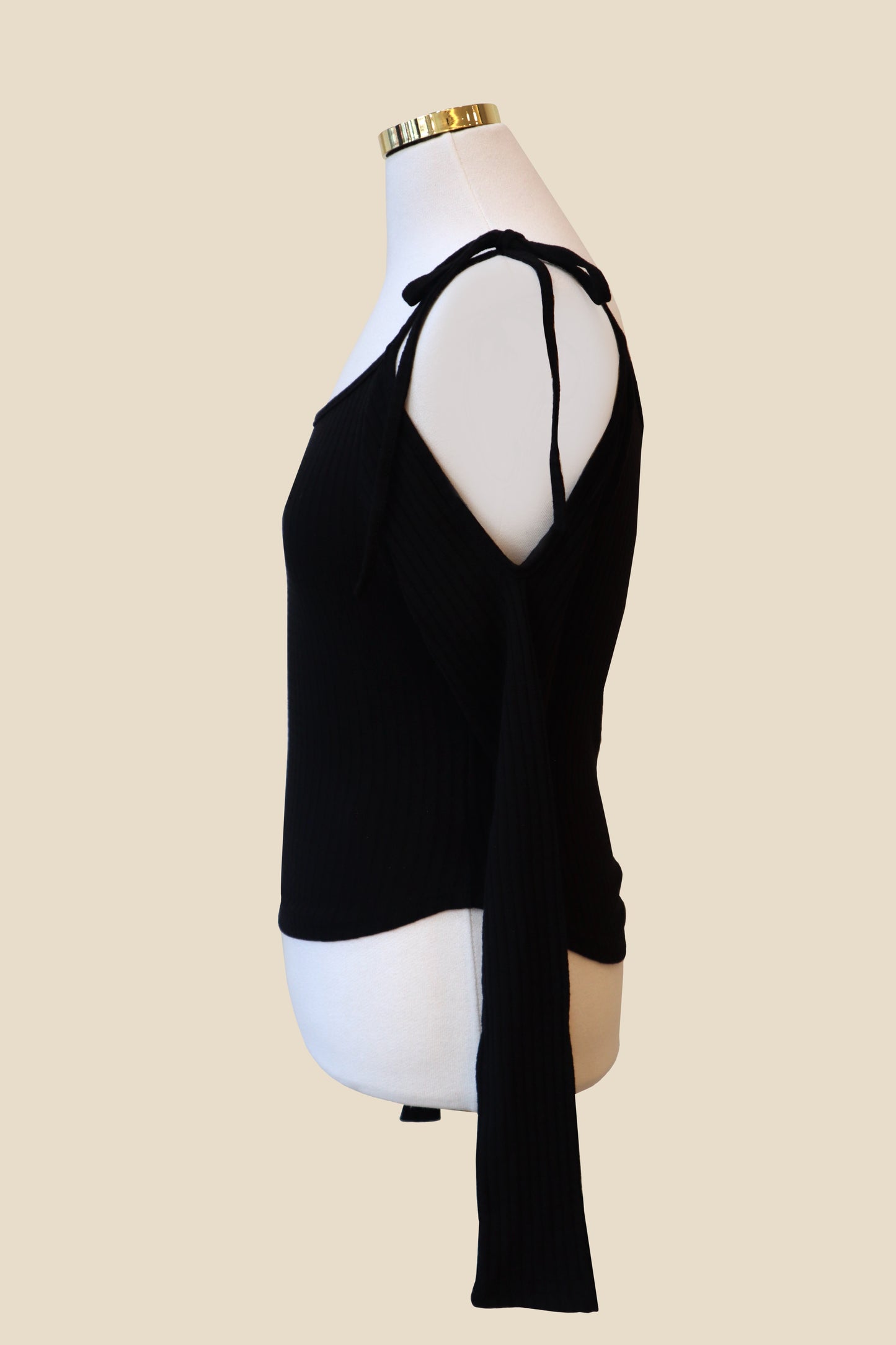 Tie-Up Shoulder Long Sleeve