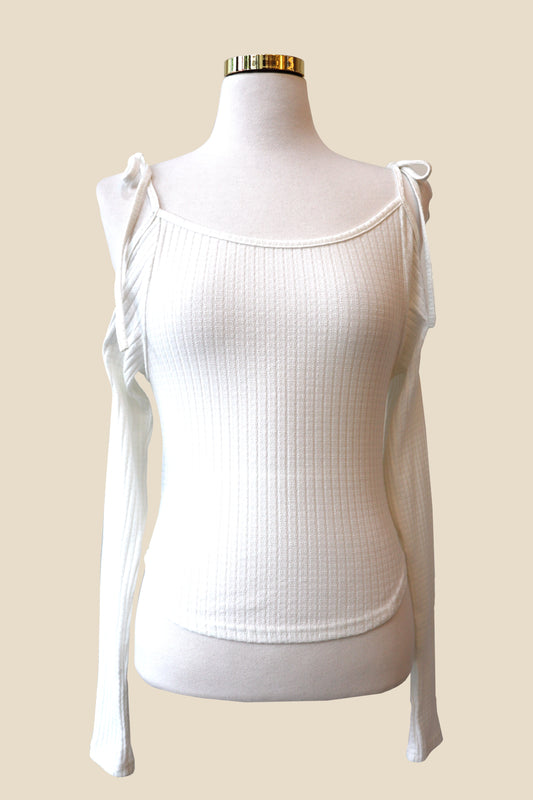 Tie-Up Shoulder Long Sleeve