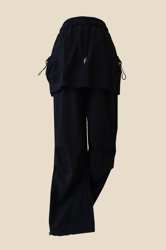 Rustle Skirt Jogger Track Pants
